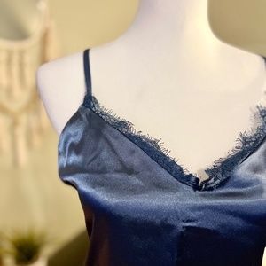 SAPPHIRE SATIN BLUE CAMI